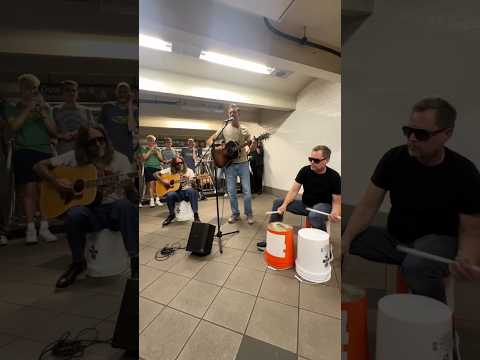 Thank you everyone for coming down to see us perform a few songs at Columbus Circle subway station💙