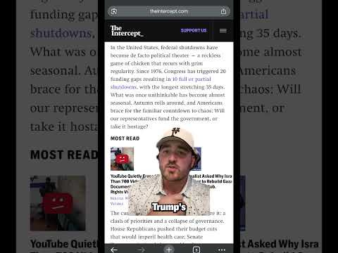 The President Is Perfectly Fine If You Starve  #politics #trump