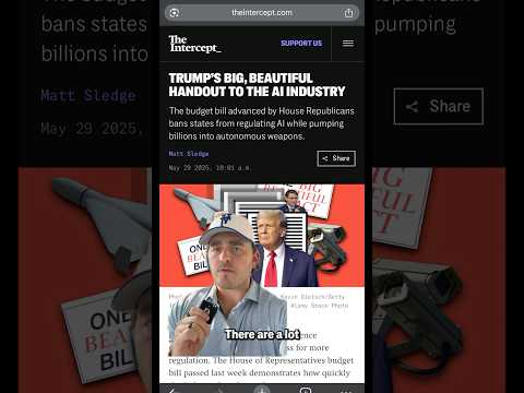 Trump’s "Big, Beautiful Bill" is a Big, Ugly Handout to the AI Industry #politics #trump #ai