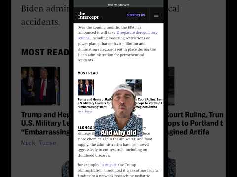 Make It Make Sense: How Is Gutting EPA Regulations Making America Healthy Again?  #politics #trump