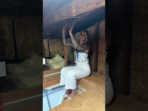 What I’m looking for in an attic — sheathing at the wall and roof framing, wiring, and ventilation,
