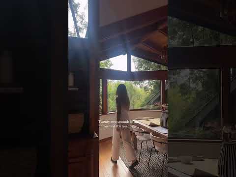 It’s a special thing to list your own dream house 🪵 for sale: untouched 70s treehouse surrounded by
