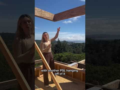 This window is going to have an almost unobstructed view thanks to the cantilevered PSL/parallam