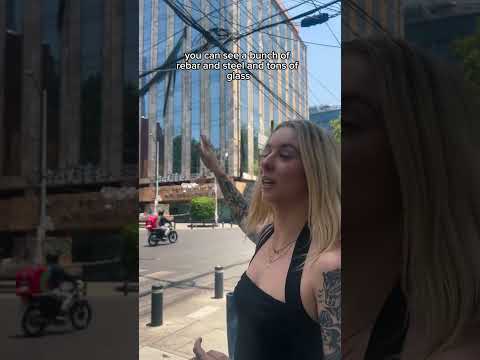 Tons of the materials are visible from the street almost like an anatomy of the construction