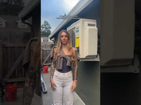 The finished install of my heat pump, huge day for me!! Heat pumps heat and cool by moving heat from