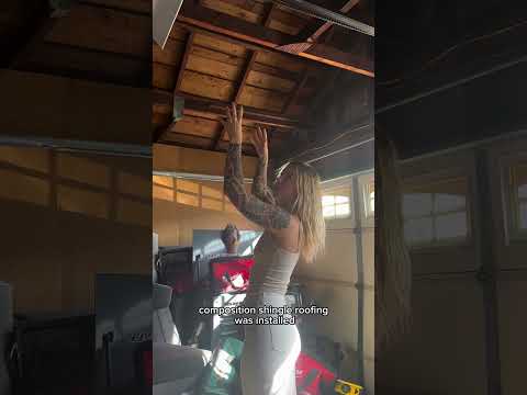 Skip sheathing is evidence of a past split cedar shingle roof; the airflow facilitated by the