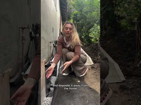 French drains are a really simple, old, and elegant drainage system; a perforated pipe covered in