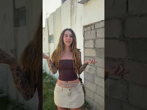 Walking around in the town and seeing lots of CMU, stucco, exposed rebar, big water cisterns,