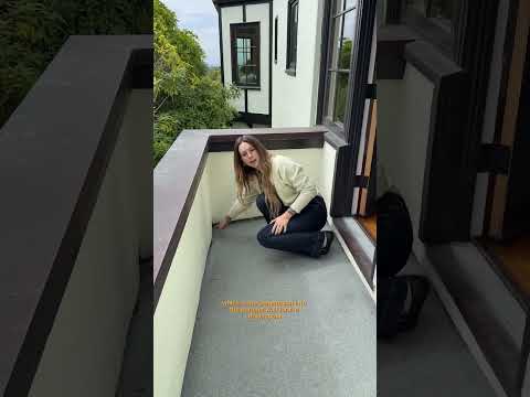 We love sloped floors on porches because we need water to flow *away*