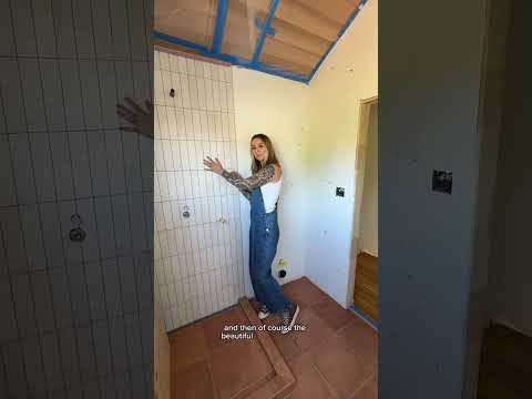 Hanging drywall and tiling in the bathroom remodel :) these are the nice parts, the other side is