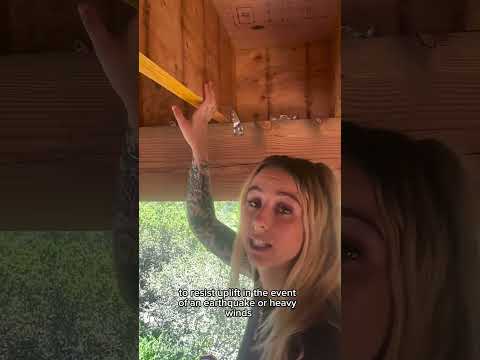 Shear transfer ties and hurricane ties… for transferring lateral stress, and resisting uplift at the