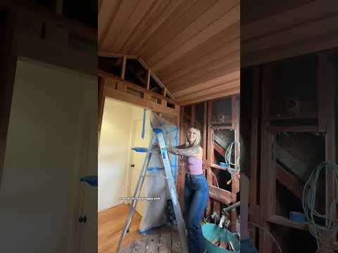 Only way to finish a vaulted ceiling is with clear stained wood (and for me, that’s only going to be