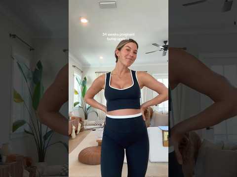34 weeks pregnant bump update 🤰 #34weekspregnant