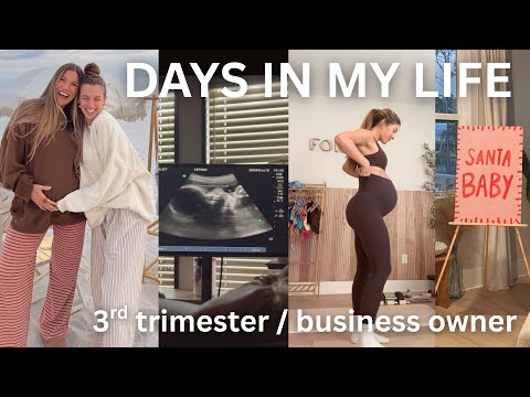 VLOG: running a business & growing a baby!!! (workouts, events, meals, baby + nursery updates)
