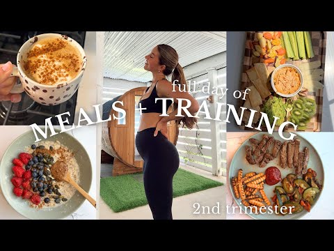 full day of meals, training + supplements @ 17 weeks pregnant!!!