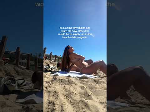pregnancy & beach days don’t mix 🥴