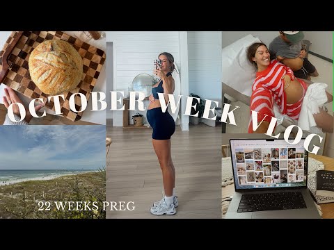 WEEKLY FALL VLOG: sourdough, 22 week appt, new fall fits, pumpkin pancakes!!!