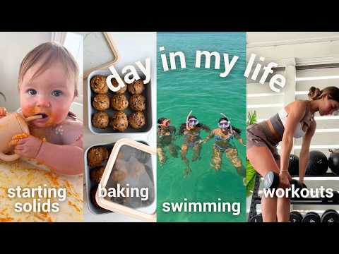day vlog: starting solids, embracing hobbies, boat day, etc!