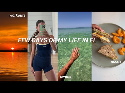chill summer days in FL: meals, workouts, swims, beach life, home updates, etc.