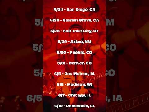 Tour Dates for 2026 are here 💥 #KBong #JohnnyCosmic