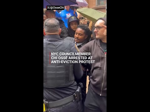 NYC Councilmember Chi Ossé arrested at anti-eviction protest