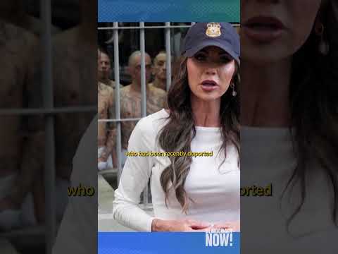 Did Kristi Noem stage photos at CECOT?