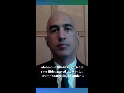 Mahmoud Khalil's legal team says Biden paved the way for Trump's targeting of students