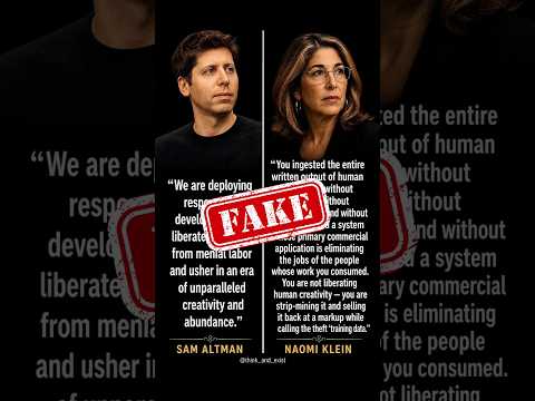 Naomi Klein corrects the record on viral AI-generated quote