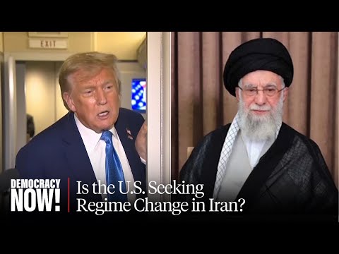 Tehran Professor Reports from Iran State TV Building Bombed by Israel as Trump Threatens Khamenei