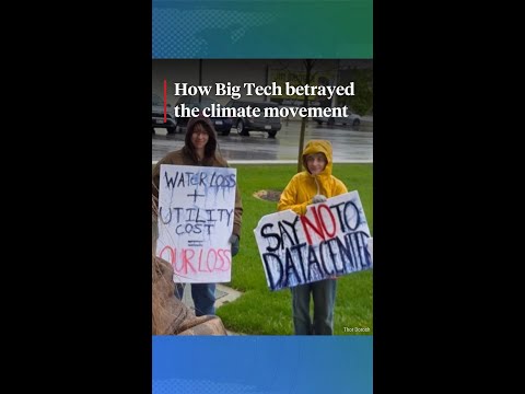 Tech firms, once "climate champions," abandon commitments amid AI scramble