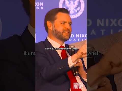 JD Vance Praises Richard Nixon, Downplays Watergate Scandal