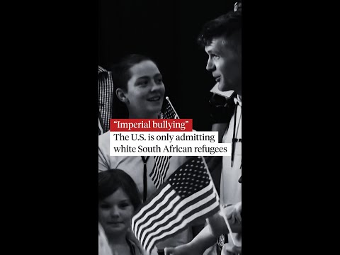 The U.S. is only admitting white South African refugees