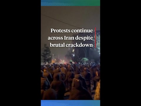 Protests continue in Iran as hundreds are reportedly killed in crackdown