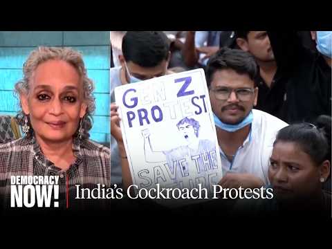 "Cockroach Democracy": Arundhati Roy on India's Youth-Led Protest Movement, Modi's Crumbling Support