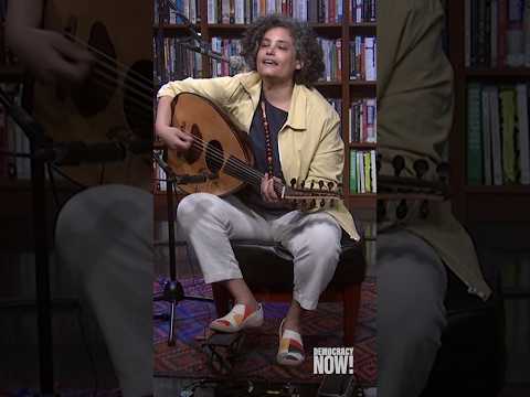 Huda Asfour performs at Democracy Now!