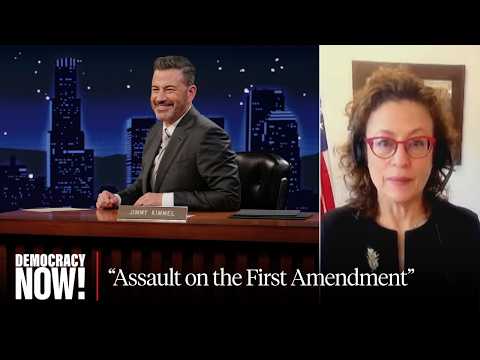 "Assault on the 1st Amendment": Dem. FCC Commissioner on Mega-Mergers & Trump Targeting Kimmel, ABC