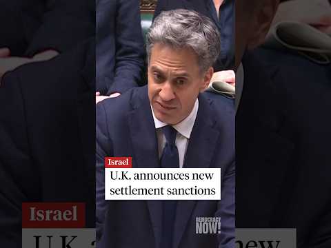 U.K. announces new sanctions on Israeli settlements