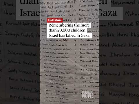 Remembering the more than 20,000 children Israel has killed in Gaza