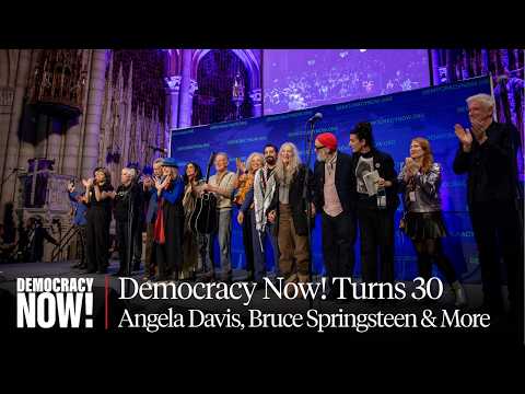Democracy Now! Marks 30 Years w/ Angela Davis, Bruce Springsteen, Patti Smith, Michael Stipe & More